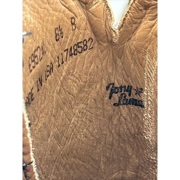 Tony Lama Black Full Quill Ostrich Black Square Toe Cowboy Boot Women's 8.5 B - Picture 9 of 15